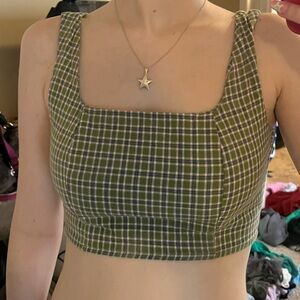 Pacsun Gingham crop top